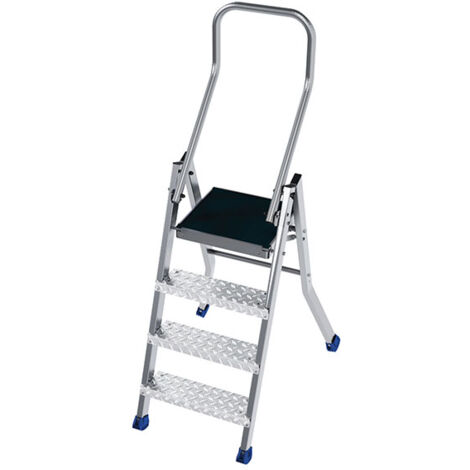 Trittleiter alu 2 Stufen - Maximale Arbeitshöhe 2.50m - MPP4 (1/3)