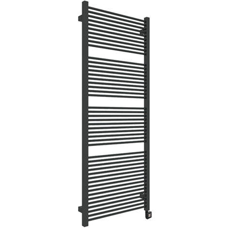 Elektrischer Handtuchheizkörper - Schwarz - Höhe 1335mm Breite 530mm - 800 Watt - MIK1335/530E8N (1/5)