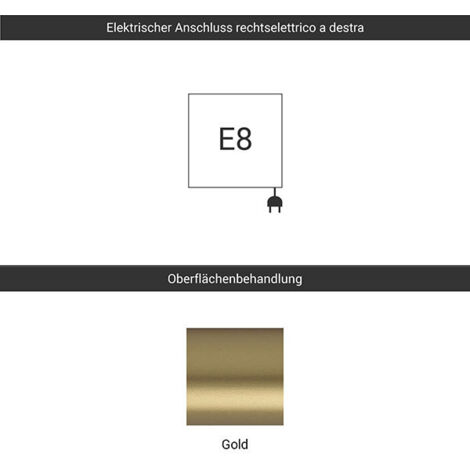 Goldfarbener elektrischer heizkorper, 480 mm hoch und 500 mm breit ...
