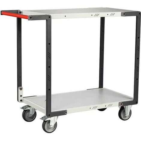 Fetra Aluminium-Plattformwagen 150 Kg – 760 X 495 Mm, Klappbarer Rohrschiebebügel