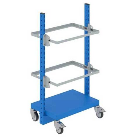 Behälterwagen - 2 Rahmen einzeln - Tragkraft 200 kg - Kompatibel mit Eurobehältern - W020050020 (1/4)