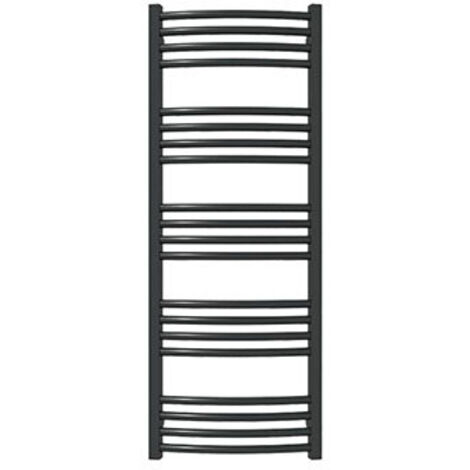 Sèche-serviette mixte noir de 1140mm de haut et 486mm de large. - 483 Watt - LEN1140/486PZ1N (1/4)