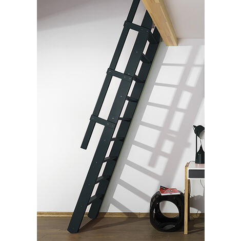 Klappbare Raumspartreppe: Breite 55cm - Anthrazit (RAL 7016) - MSP/R7016