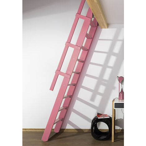 Klappbare Raumspartreppe: Breite 55cm - Rosa (RAL 3015) - MSP/R3015