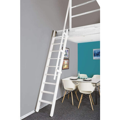Klappbare Raumspartreppe : Breite 55cm - Weib (RAL 9003) - MSP/WW