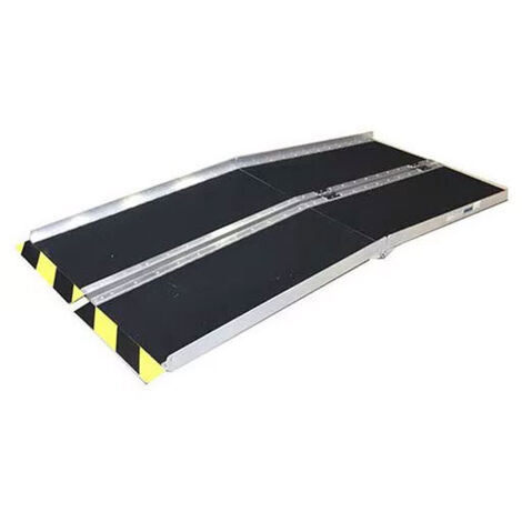 Rutschfeste Rollstuhlrampe faltbar Länge 305cm - 30 cm zu überwinden - RDPA70105 (1/5)