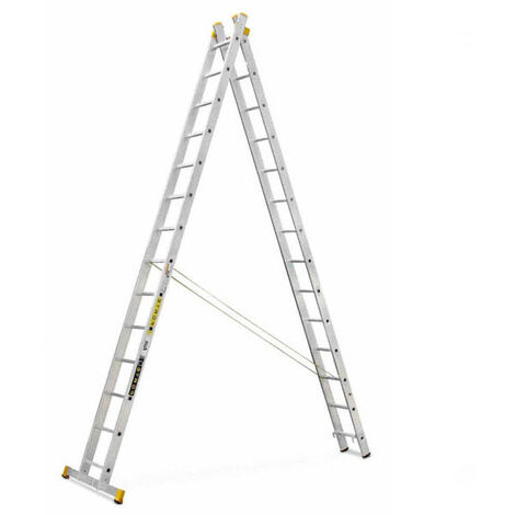 Mehrzweckleiter 2x16 Sprossen, Max. Länge 7.59m - 8516