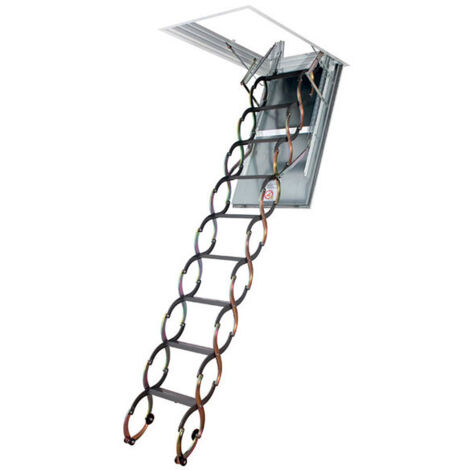 Bodenleiter 2,70m mit Brandschutz 60 min - Deckenöffnung 70x80cm - LSF7080/270