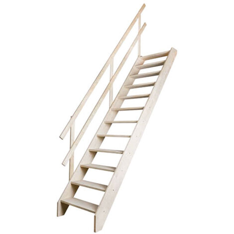 Raumspartreppe mit Handlauf links - Max. Raumhöhe 3.15m - MSS-MCG