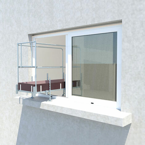 Fenstergerüst aus Stahl mit Stützen - 40.081/082