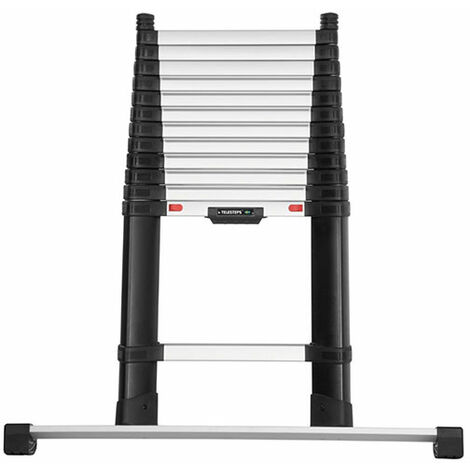 Teleskopleiter 4.10m mit Stabilisatoren - 50mm Stufen - maximale Arbeitshöhe 4.90m - TEL-72241STAB