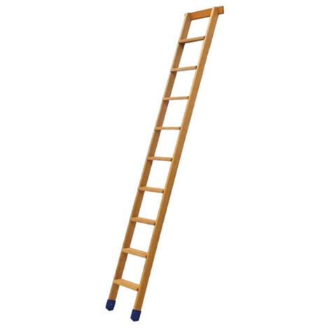 Stufenleiter Holz 11 Stufen - zu erreichende Höhe 2.78m - BSMAG-FR-300