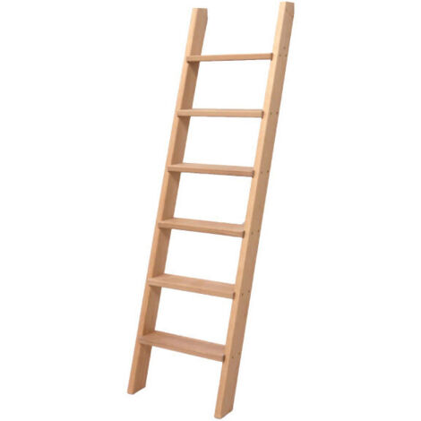 Stufenleiter Holz 9 Stufen - zu erreichenden Höhe 2.35m - BSMEU-250