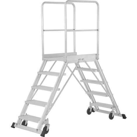 Plateforme mobile 2x8 marches - Hauteur max. de travail 3.94m - 688908
