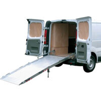 Einbaurampe für Fahrzeuge RRK, Breite 1030mm, Länge 2200mm (gefaltet 1155mm), Ladehöhe 545mm - RRK11