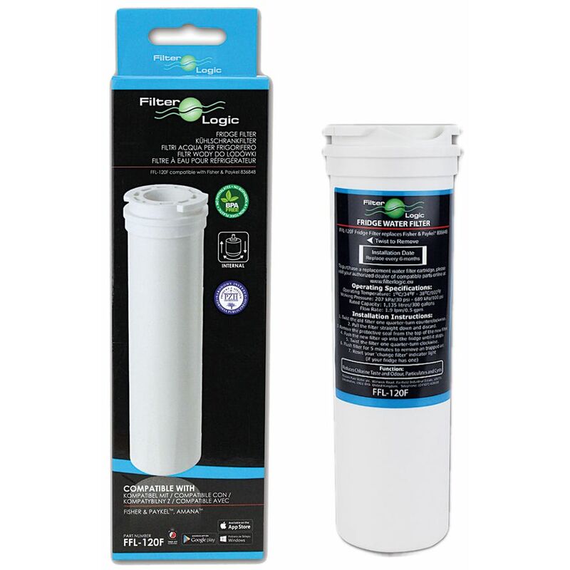 FFL120F Compatible with Fisher & Paykel 836848 + 836860 Fridge Water