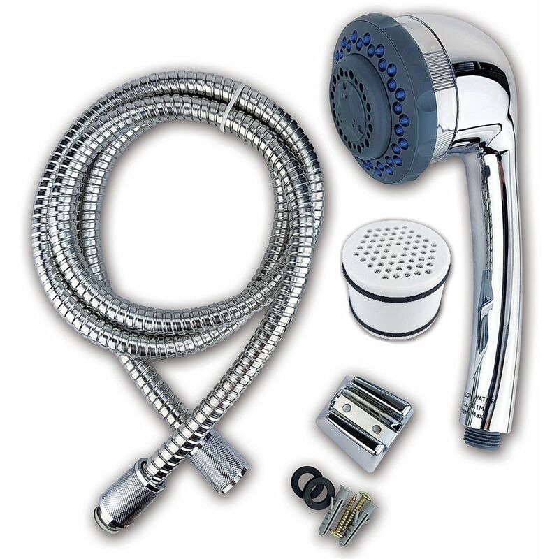 Luxury HandHeld Shower Head Water Filter by Paragon Reduces Chlorine, Heavy Metals