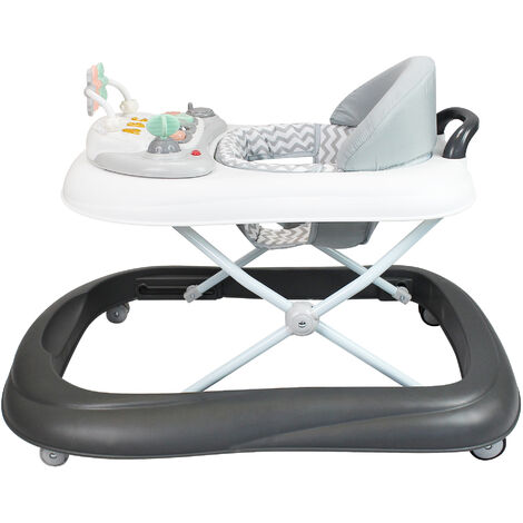 Trotteur Pour Bebes Centre D Activites Pour Bebes Motif Gris Avec Les Jouets Tranche D Age