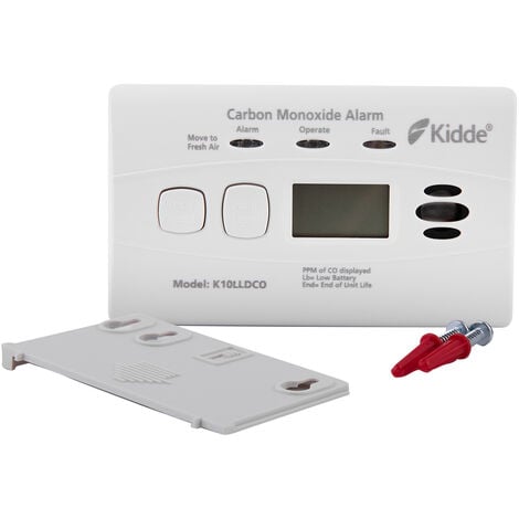 Kidde K10LLDCO- 10 Year Longlife Battery & Warranty Carbon Monoxide Alarm with Digital Display