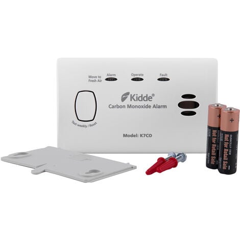 Kidde K7CO - Kitemarked  10 Year Life Carbon Monoxide Alarm 10 Yr Warranty