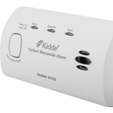 Kidde K7CO - Kitemarked  10 Year Life Carbon Monoxide Alarm 10 Yr Warranty