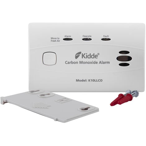 Kidde K10LLCO - 10 Year Longlife Battery Operated Carbon Monoxide Alarm  10 year warranty