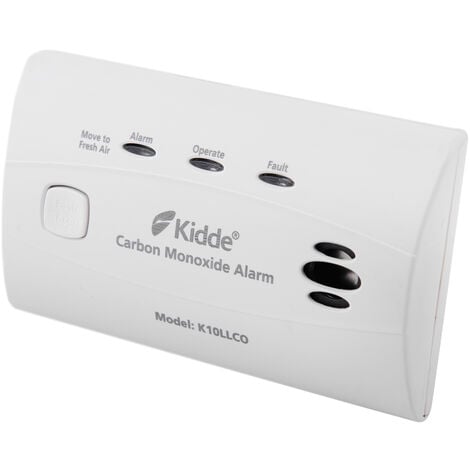 Kidde K10LLCO - 10 Year Longlife Battery Operated Carbon Monoxide Alarm  10 year warranty