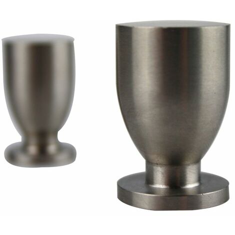 Möbelknopf Edelstahl matt gebürstet Kommodenknopf 30mm