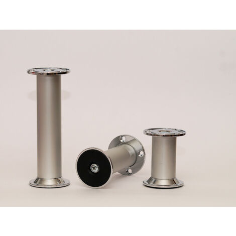 Tischbeine Tischbein Möbelfuss Silber eloxiert 200mm Tischfuß Schreibtischfuß