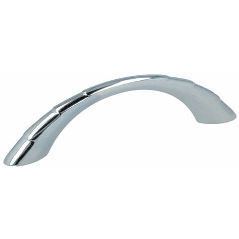 Möbelgriff Schrankgriff aus Metall in diversen Farben - Lochabstand 64 mm Chrom glänzend