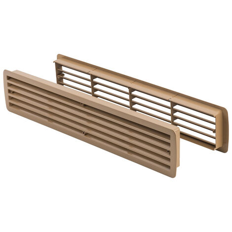 Lüftungsgitter Türlüftung Kunststoff Limba paarweise 457mm x 92mm
