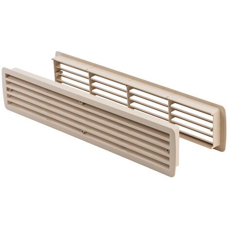 Lüftungsgitter Türlüftung Kunststoff Ahorn paarweise 457mm x 92mm