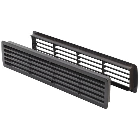 Lüftungsgitter Türlüftung Kunststoff Rustikal paarweise 457mm x 92mm