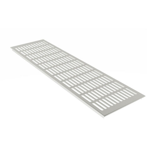 Alu-Lüftungsgitter 130x1500 Mm – Braun Eloxiert | Stegblech Zur Wand- Oder Nischenlüftung | Einfach Zu Montieren