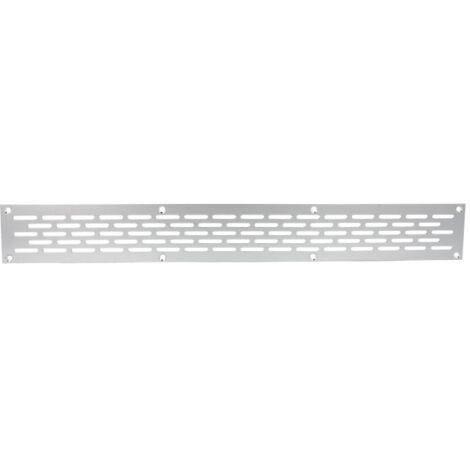 Aluminium Lochblech 400x50mm F1 Lüftungsgitter Lochung 20x3mm silber eloxiert