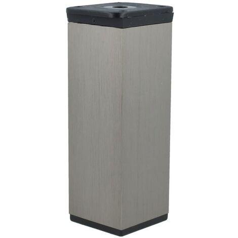 Möbelfuß Aluminiumfuß Sofafuß Höhenverstellbar Kommodenfüße Edelstahl 120mm