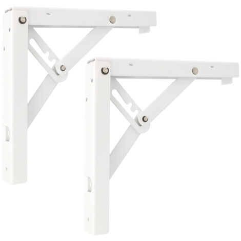 Schwerlast Klappkonsolen Weiß 405x405mm 3-stufig einstellbar Klapptischhalter
