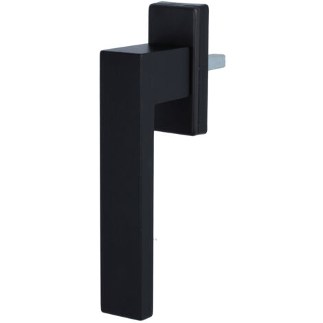 Fensterklinke Schwarz eloxiert - matt Design Fenstergriff Aluminium Rasterolive