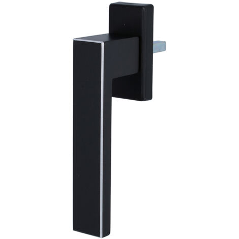 Fensterklinke eloxiert-gefräst Deluxe Fenstergriff Schwarz Aluminium Rasterolive
