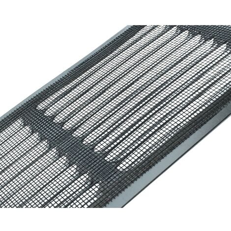 Aluminium Lüftungsgitter mit Netz Lüftungsblech Insektenschutzgitter  100x200mm