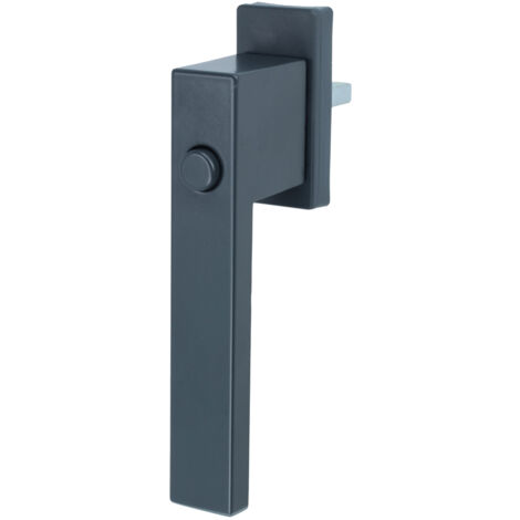 Fenstergriff Fensterolive Rasterolive Kindersicherung Druckknopf Fensterbeschlag Anthrazit RAL 7016 (1/3)