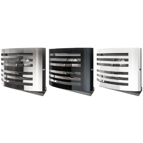 Wetterschutzgitter Alfa Abluftgitter Premium Gitter Lüftungsgitter Edelstahl 125mm Edelstahl gebürstet