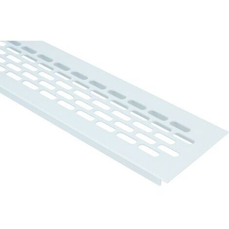 Aluminium Lüftungsgitter 60x245mm Stegblech Lüftungsblech Lüftung Heizungsgitter Weiss