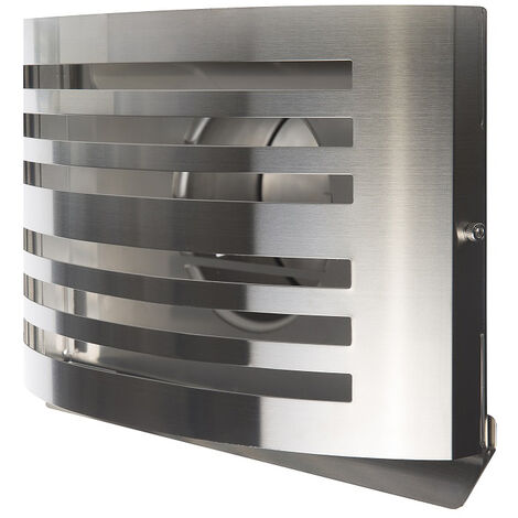 Wetterschutzgitter Alfa Abluftgitter Premium Gitter Lüftungsgitter Edelstahl 150mm Edelstahl gebürstet