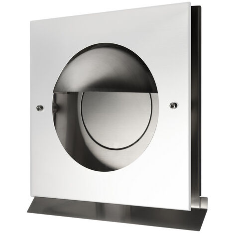 Überdruckgitter Edelstahl Abluftgitter Premium Lüftungsgitter Küchenabluftgitter Weiß RAL9010 125mm