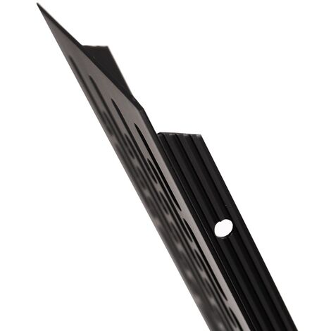 Türlüftung Aluminium Lüftungsgitter Schwarz matt RAL9005