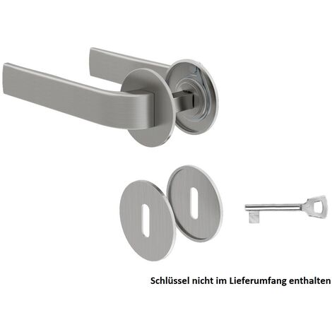 Hochwertiger Türdrücker Türgriff Edelstahl Optik Rosettengarnitur