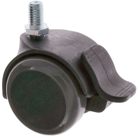 Bürostuhlrolle 50mm breite Möbelrolle Bodenschonend Ersatzrolle 8mm Mit Bremse Stück