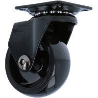Hartboden-Möbelrolle Design Lenkrolle Schwarz Ø 50mm Transportrolle modern