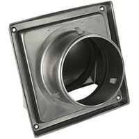 Wetterschutzgitter eckige Haube Edelstahl Ablufthaube Aussenwandhaube